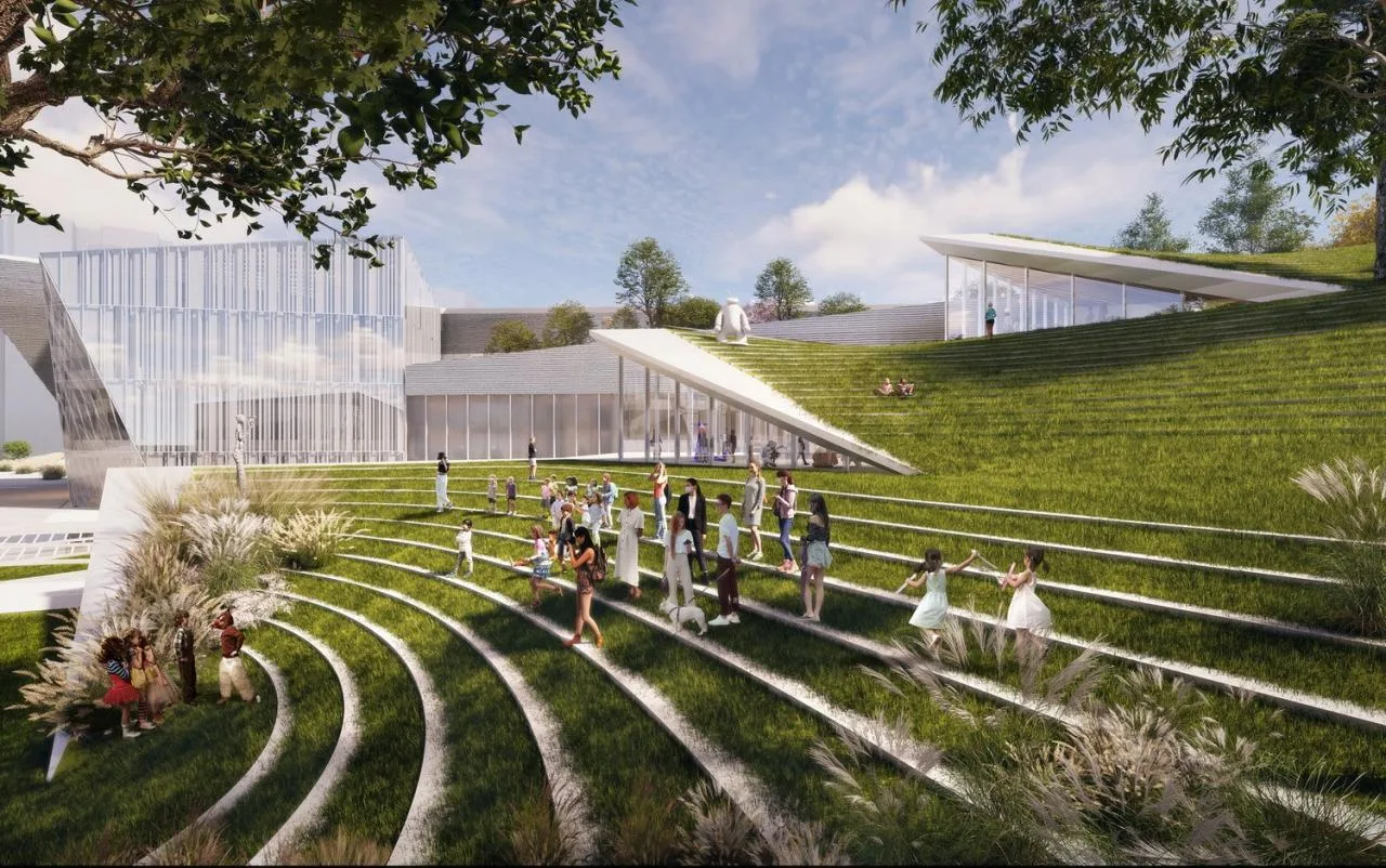 BIM Architecture | Shenzhen Key City Cultural Space: Longhua Two Hearts and One Pavilion/AG Huichuang