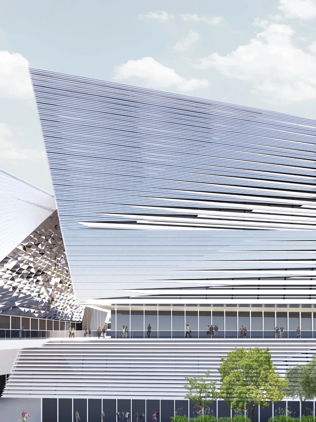 BIM Architecture | Shenzhen Key City Cultural Space: Longhua Two Hearts and One Pavilion/AG Huichuang