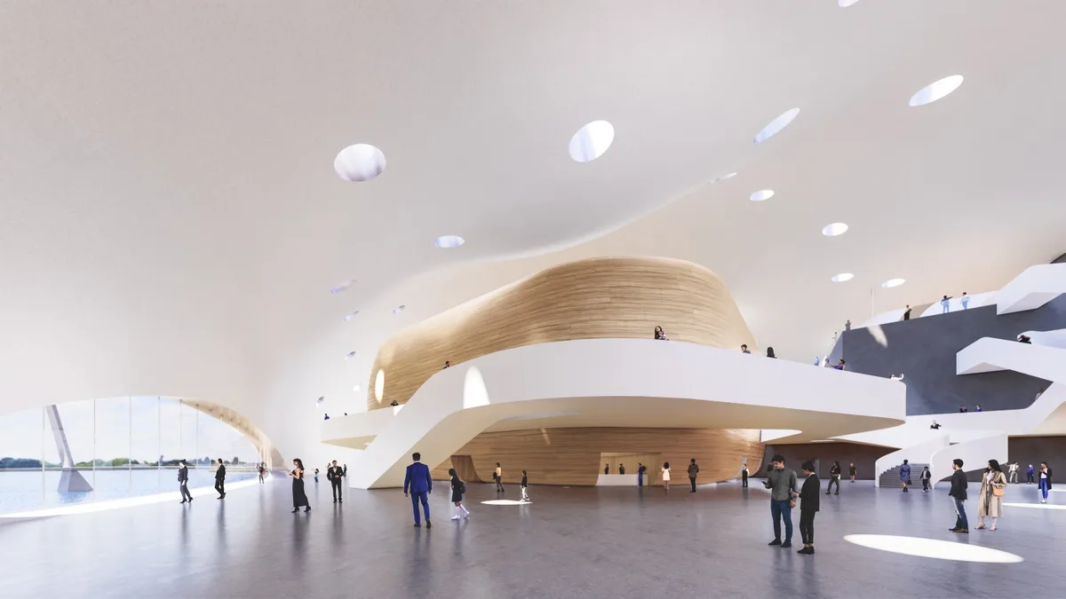 BIM Architecture | Building to Repair Damaged Sites: Yichang Grand Theater Winning Bid Deepening Plan/OPEN