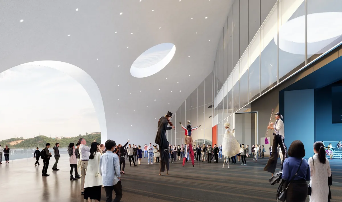 BIM Architecture | Building to Repair Damaged Sites: Yichang Grand Theater Winning Bid Deepening Plan/OPEN