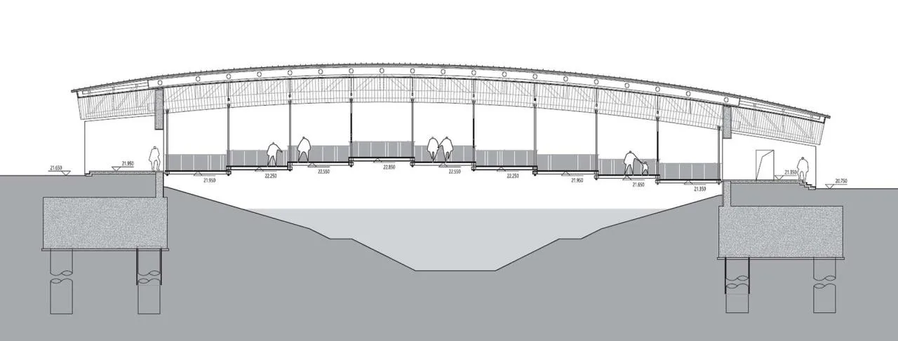 BIM Architecture | Jiujian Corridor Bridge/Landscape Architecture Firm