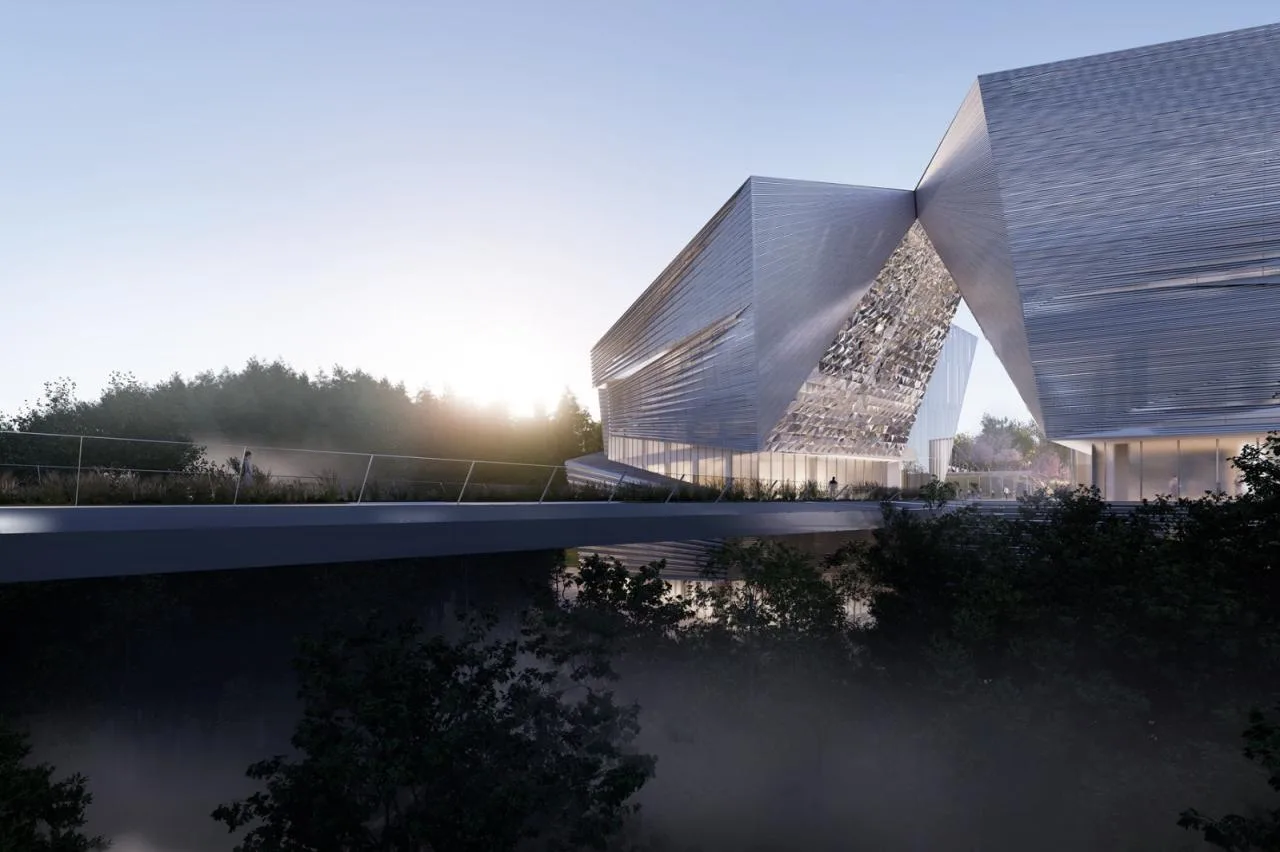 BIM Architecture | Shenzhen Key City Cultural Space: Longhua Two Hearts and One Pavilion/AG Huichuang