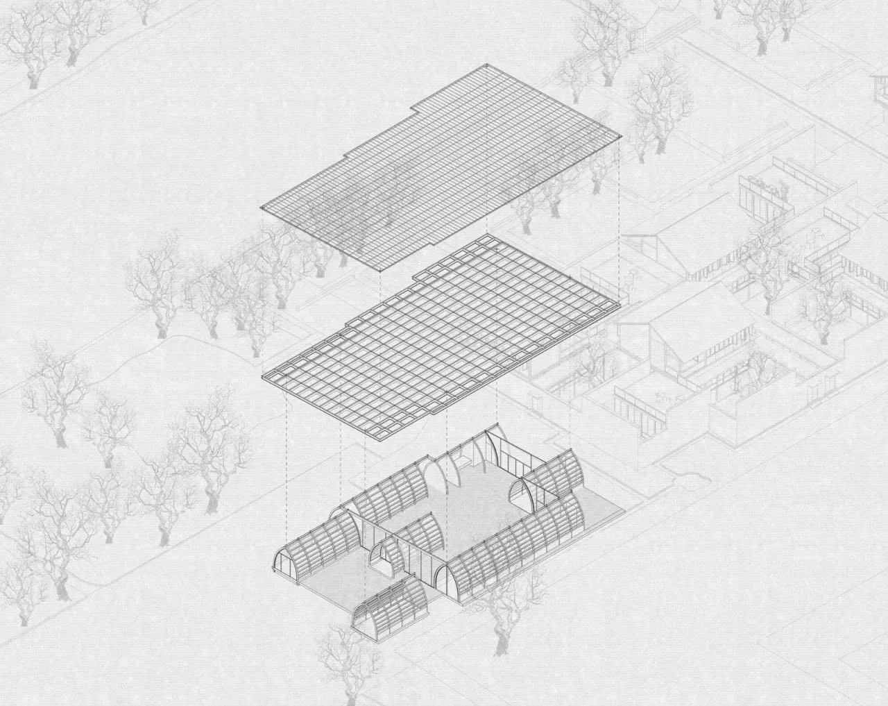 BIM Architecture | Jiujian Corridor Bridge/Landscape Architecture Firm