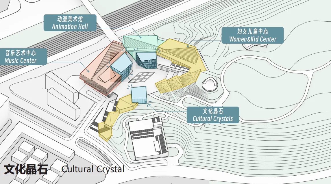 BIM Architecture | Shenzhen Key City Cultural Space: Longhua Two Hearts and One Pavilion/AG Huichuang