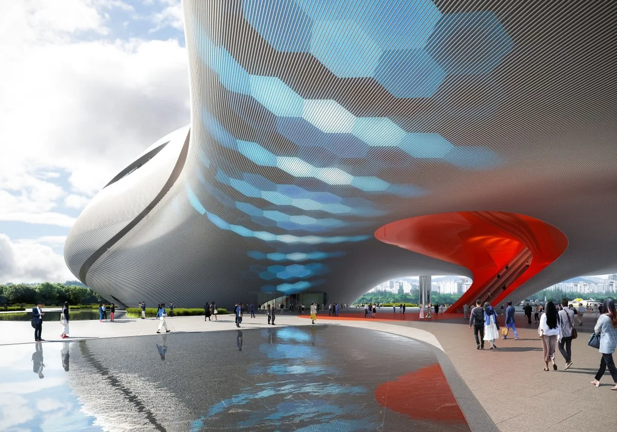 BIM Architecture | Building to Repair Damaged Sites: Yichang Grand Theater Winning Bid Deepening Plan/OPEN