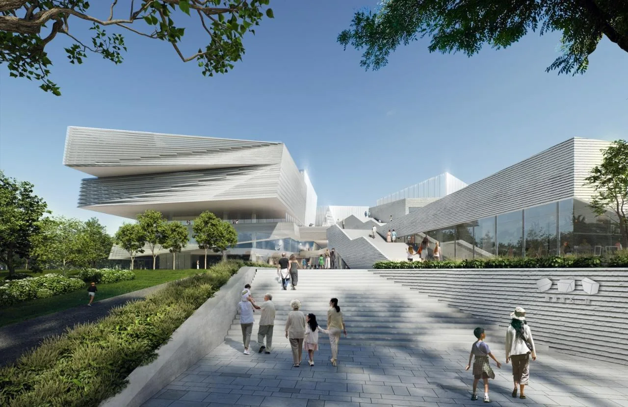 BIM Architecture | Shenzhen Key City Cultural Space: Longhua Two Hearts and One Pavilion/AG Huichuang