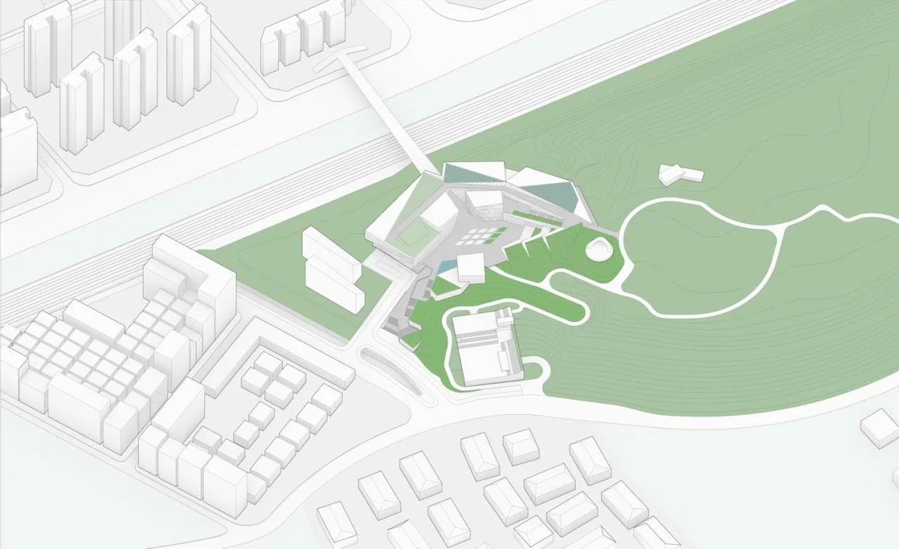 BIM Architecture | Shenzhen Key City Cultural Space: Longhua Two Hearts and One Pavilion/AG Huichuang