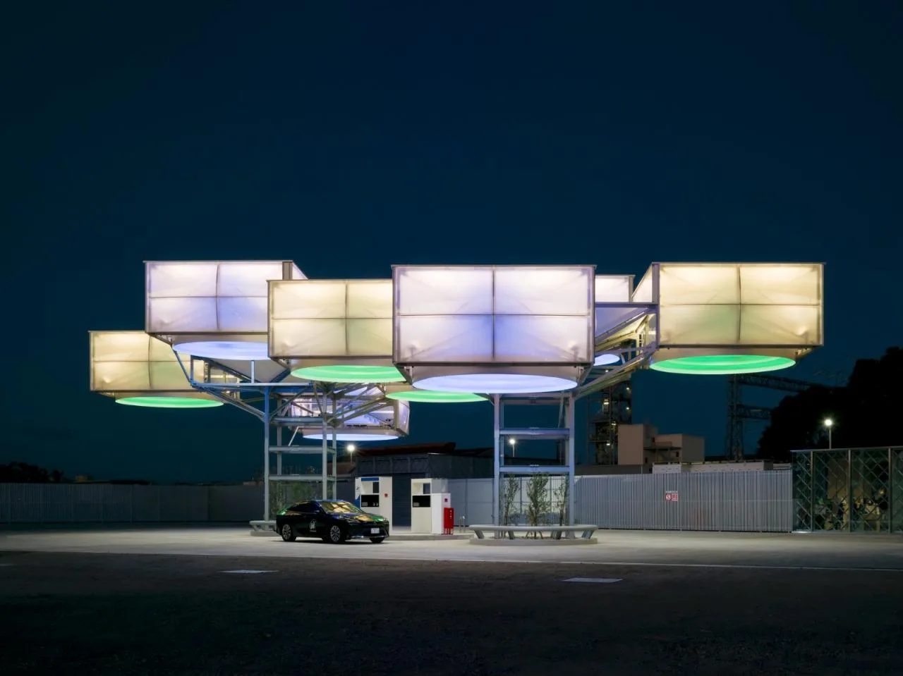 BIM Architecture | 'Hydrogen' Cloud, East Asia Synthetic Tokushima Hydrogen Station/Senxia Building Research Institute