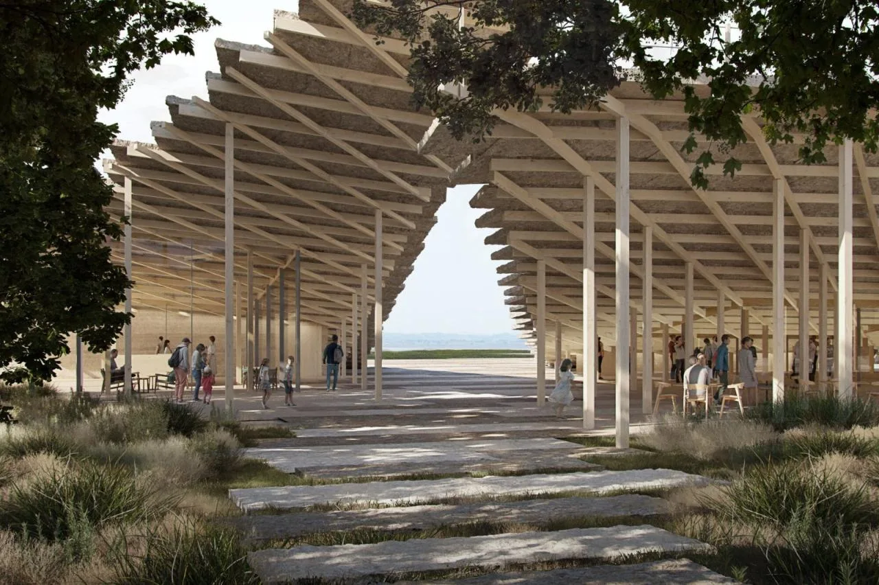 BIM Architecture | Narrative: World Heritage Butrint National Park Visitor Center Competition/Kengo Kuma