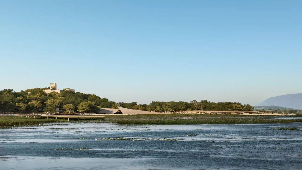 BIM Architecture | Narrative: World Heritage Butrint National Park Visitor Center Competition/Kengo Kuma