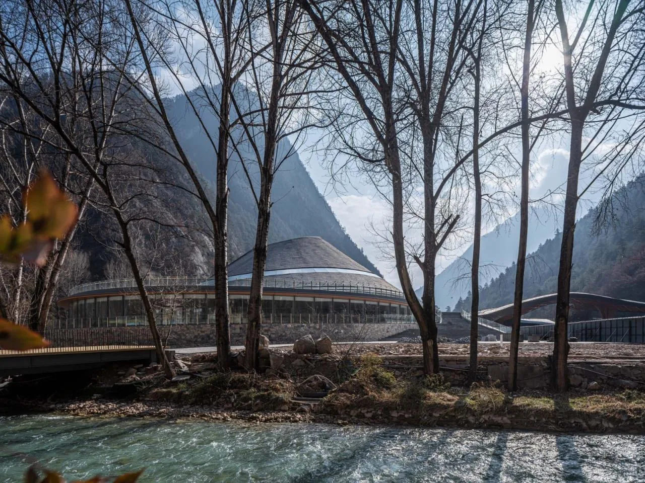 BIM Architecture | Jiuzhaigou Valley Scenic and Historic Interest Area Valley Entrance Three dimensional Tourist Service Center/Tsinghua University Architectural Design and Research Institute