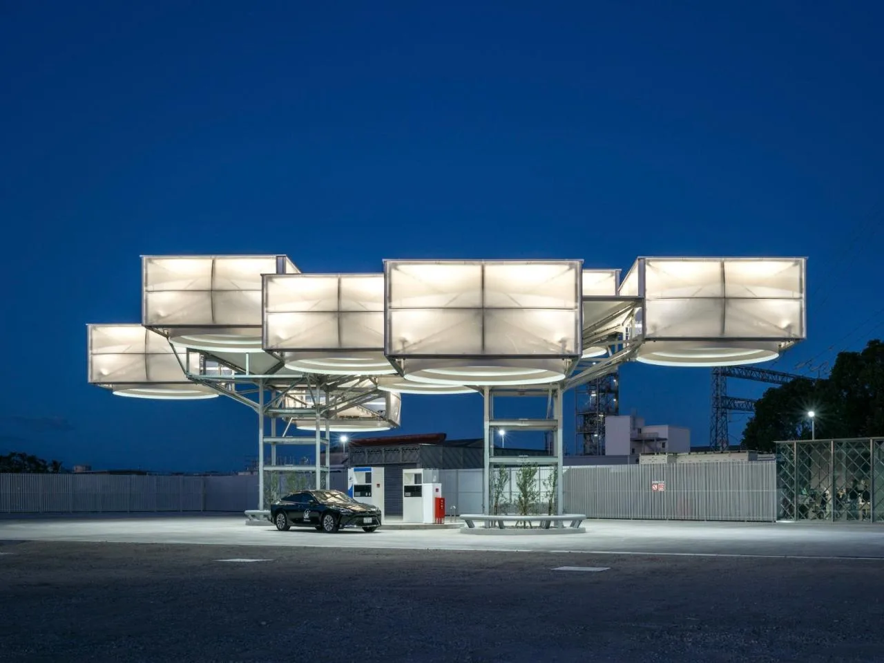 BIM Architecture | 'Hydrogen' Cloud, East Asia Synthetic Tokushima Hydrogen Station/Senxia Building Research Institute