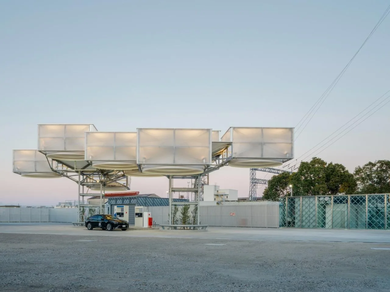 BIM Architecture | 'Hydrogen' Cloud, East Asia Synthetic Tokushima Hydrogen Station/Senxia Building Research Institute