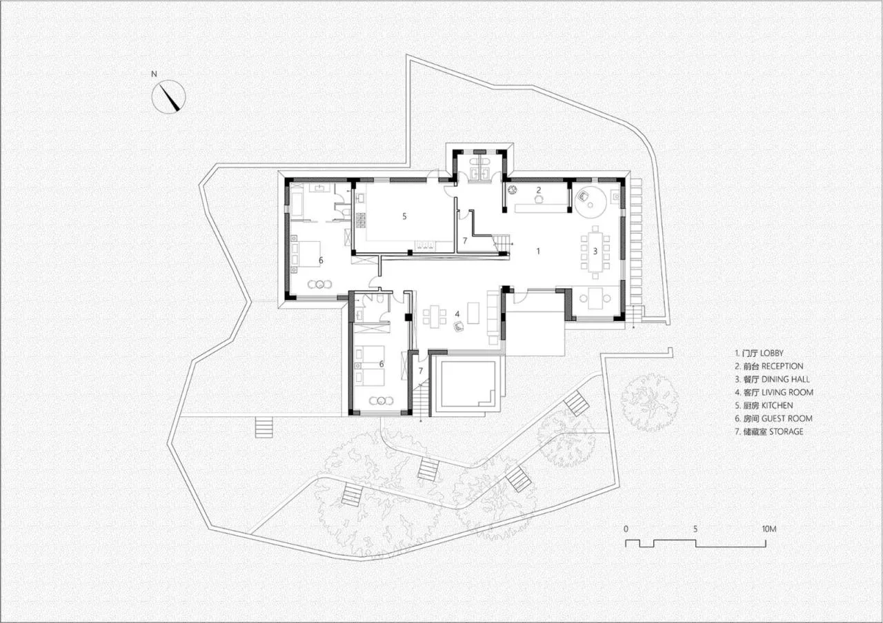 BIM architecture | Diaolou at the foot of snow mountain - Xizang Gama Xika homestay/hyperSity Architects