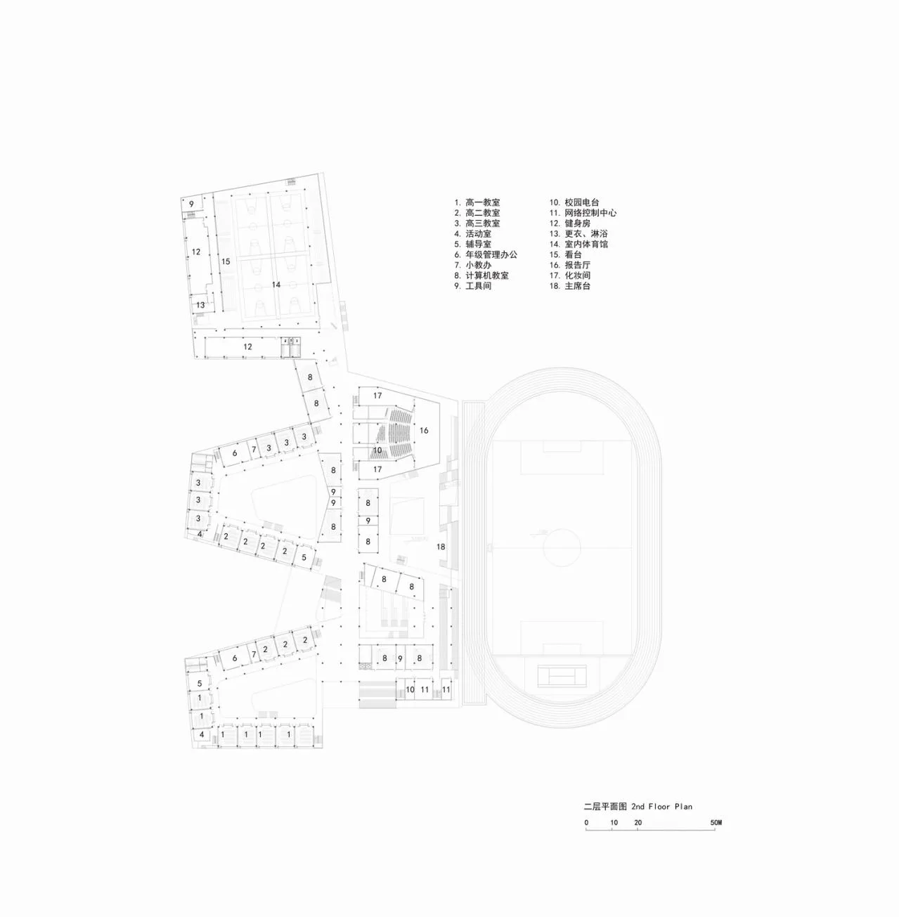 BIM Architecture | Folding Campus · Suzhou Jinyan Road High School/Jianhe Architecture