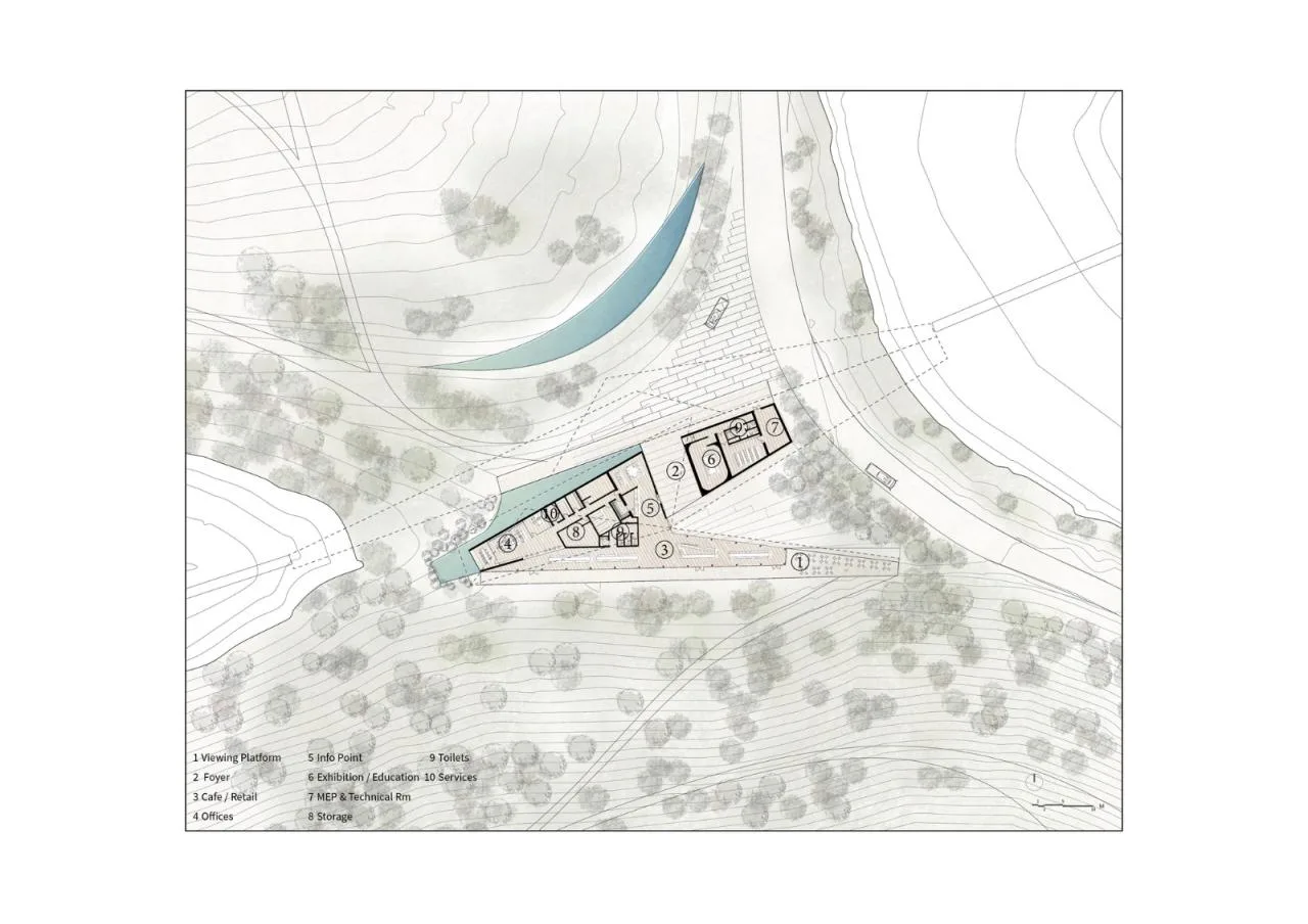 BIM Architecture | Narrative: World Heritage Butrint National Park Visitor Center Competition/Kengo Kuma