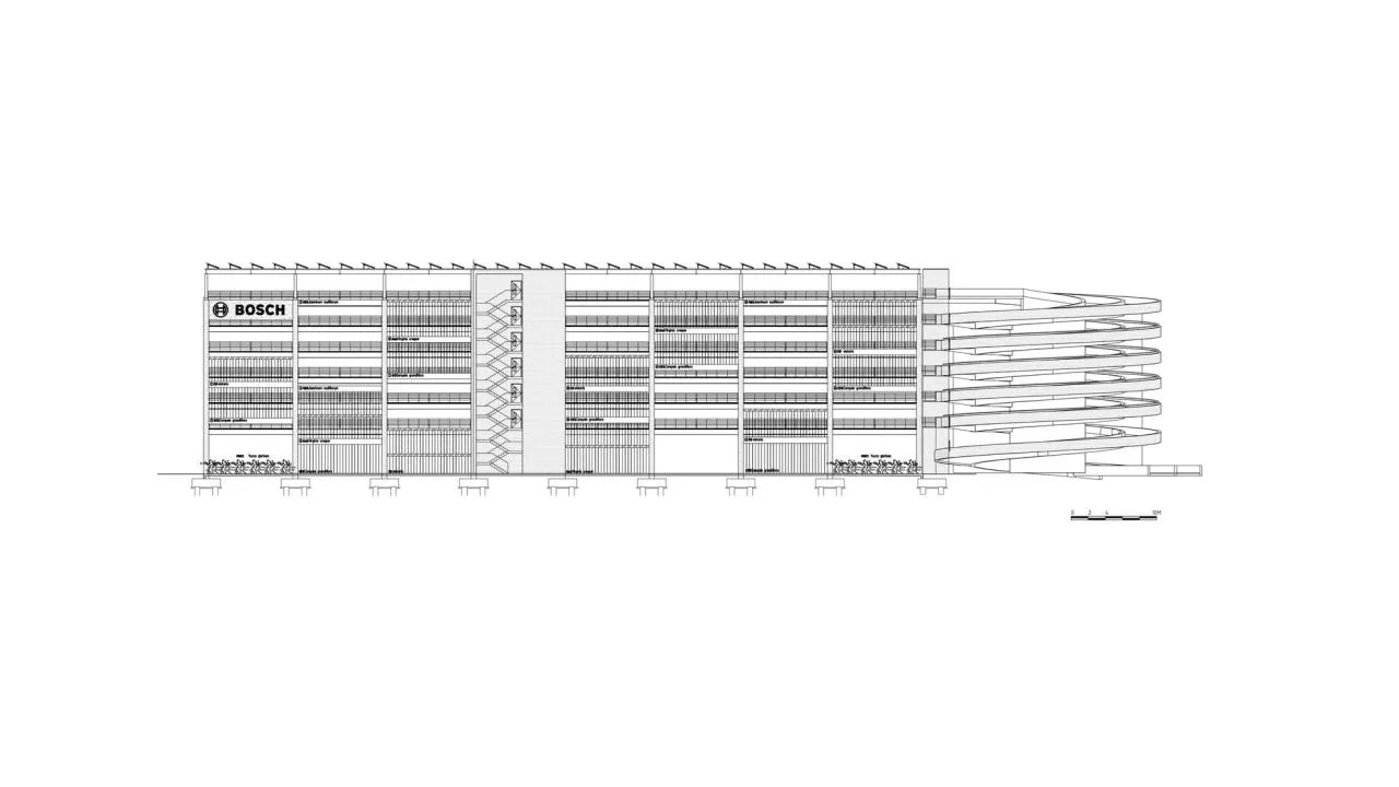 BIM Architecture | Bosch Automotive Parts Project S215 Parking Building (Phase I) in Zone 3/Zhongheng Design Group