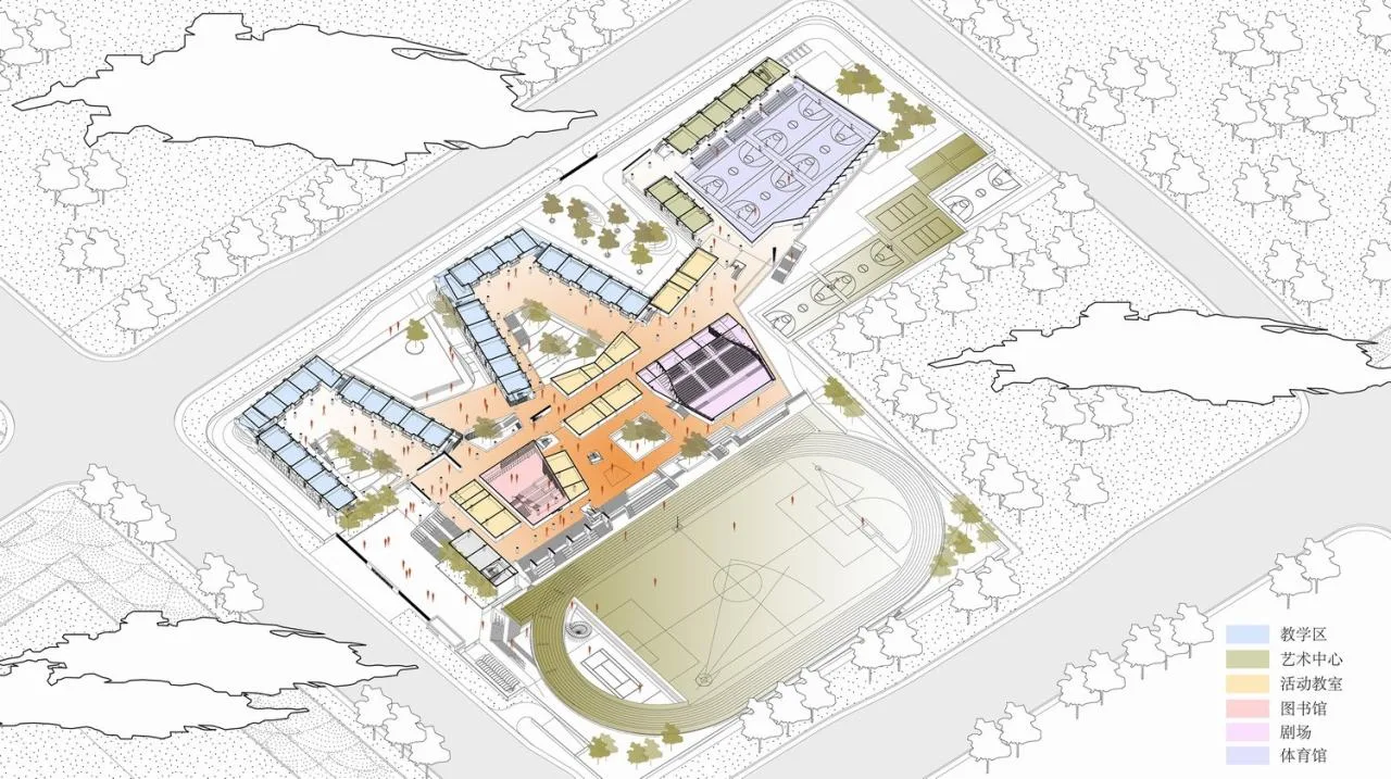 BIM Architecture | Folding Campus · Suzhou Jinyan Road High School/Jianhe Architecture