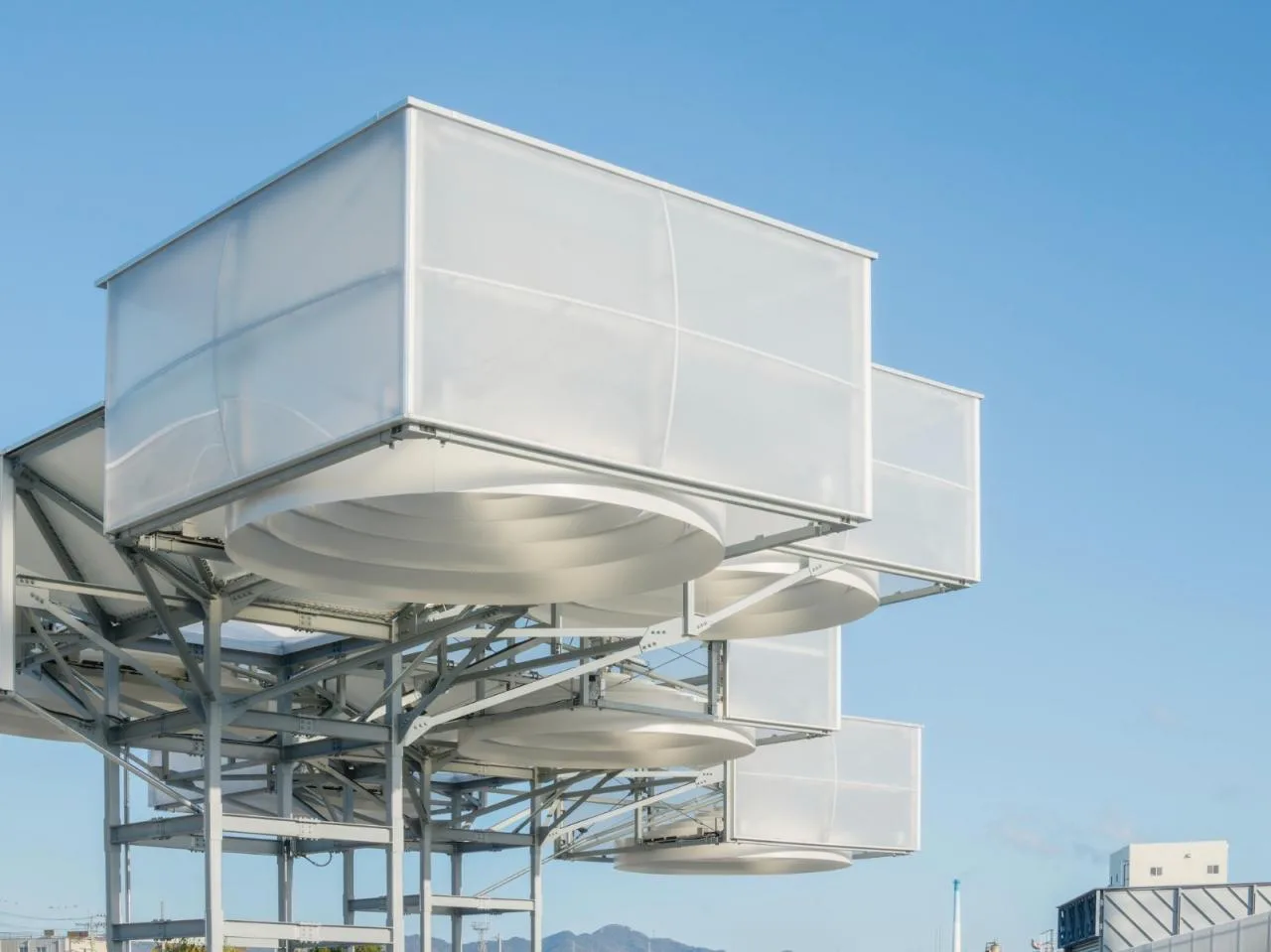 BIM Architecture | 'Hydrogen' Cloud, East Asia Synthetic Tokushima Hydrogen Station/Senxia Building Research Institute