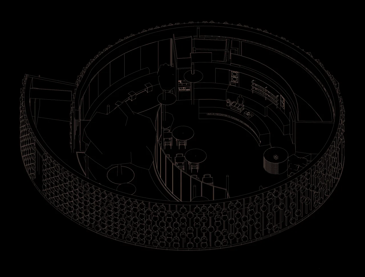BIM Architecture | LOAM Porcelain House Coffee under the Green Maple Tree/Eight Wilderness Design