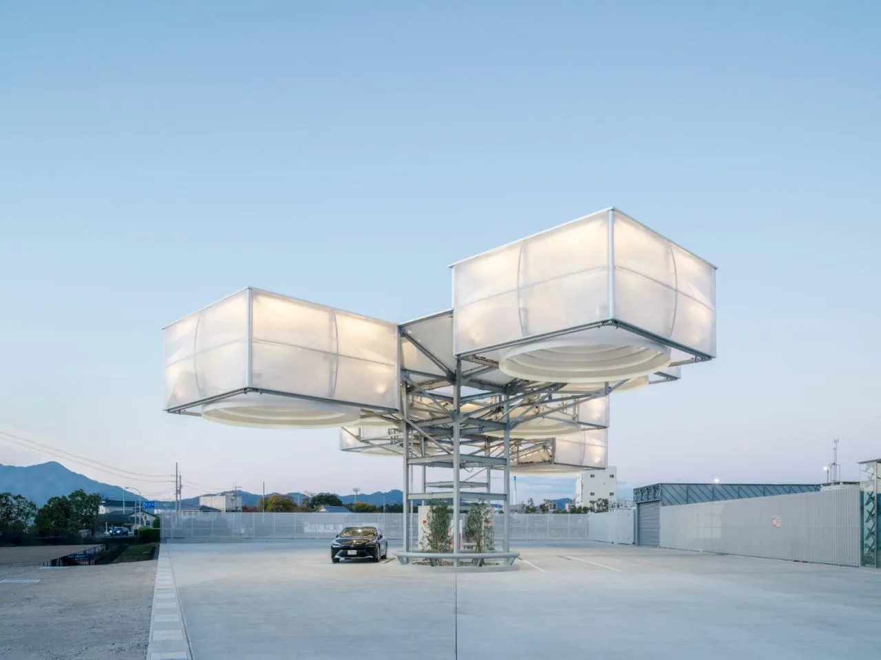 BIM Architecture | 'Hydrogen' Cloud, East Asia Synthetic Tokushima Hydrogen Station/Senxia Building Research Institute