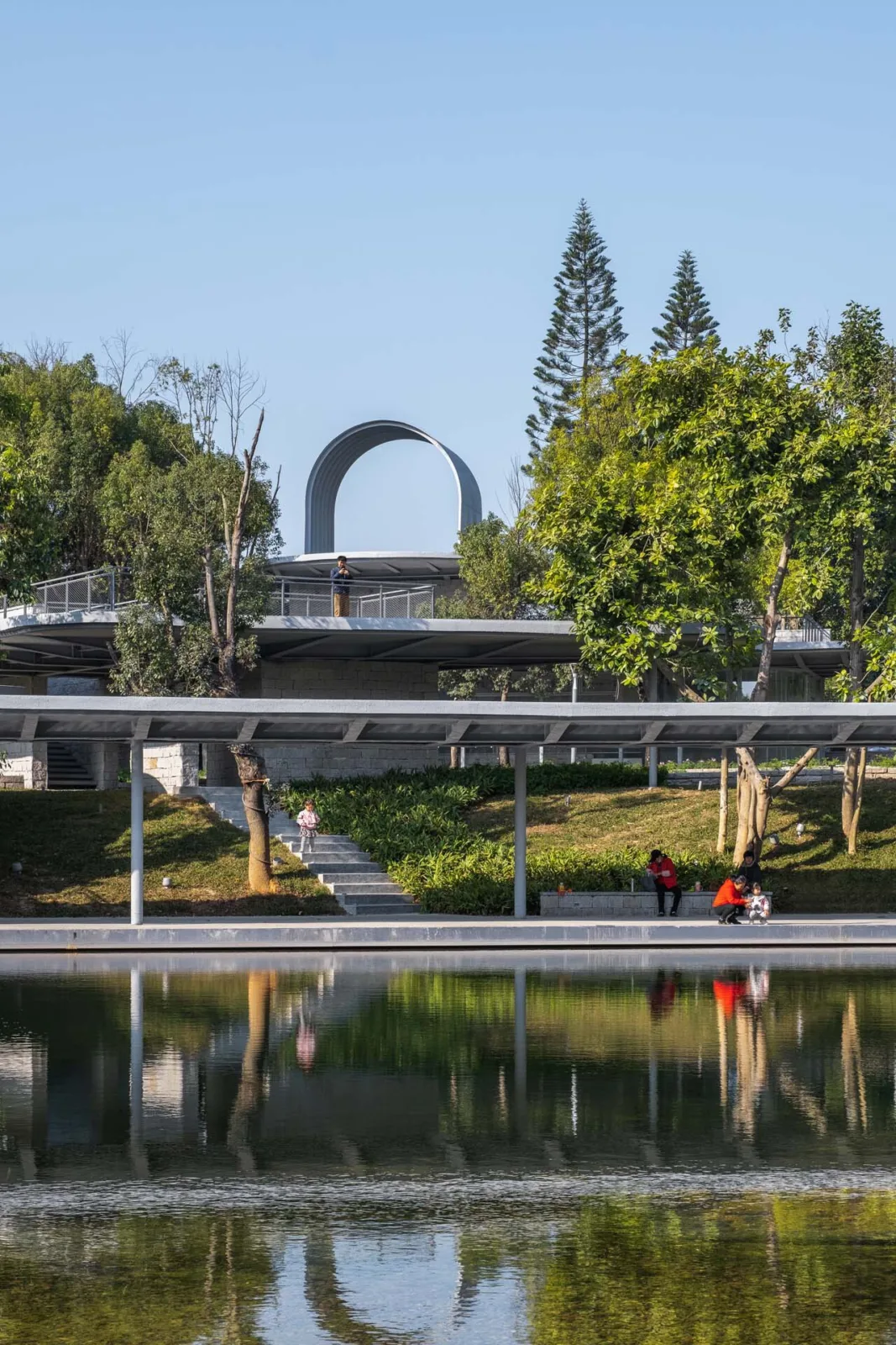 BIM Architecture | Landscape Design/Original Design Studio for the Second Level Station and Surrounding Areas of the Phase I Ring West Lihu Greenway in Nanshan District, Shenzhen
