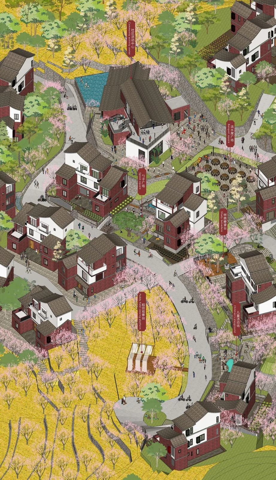 BIM Architecture | Exploring New Models for Rural Housing Construction: Yongchun County's New Era Rural Community/Three Culture Architecture