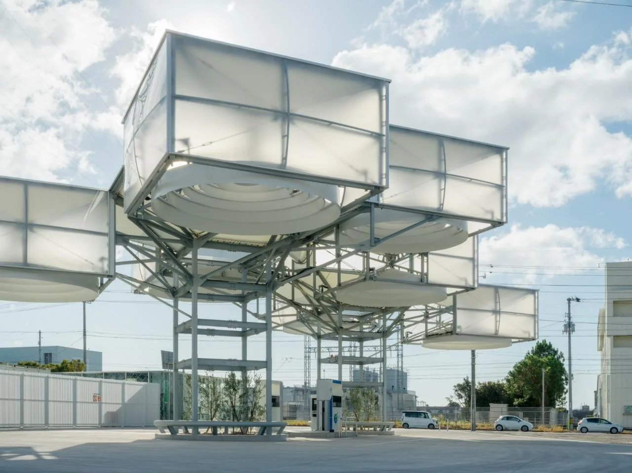 BIM Architecture | 'Hydrogen' Cloud, East Asia Synthetic Tokushima Hydrogen Station/Senxia Building Research Institute