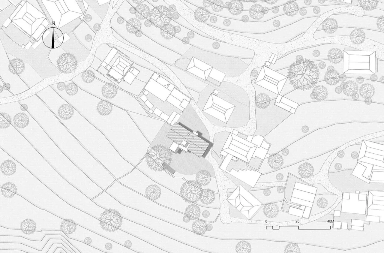 BIM architecture | Diaolou at the foot of snow mountain - Xizang Gama Xika homestay/hyperSity Architects