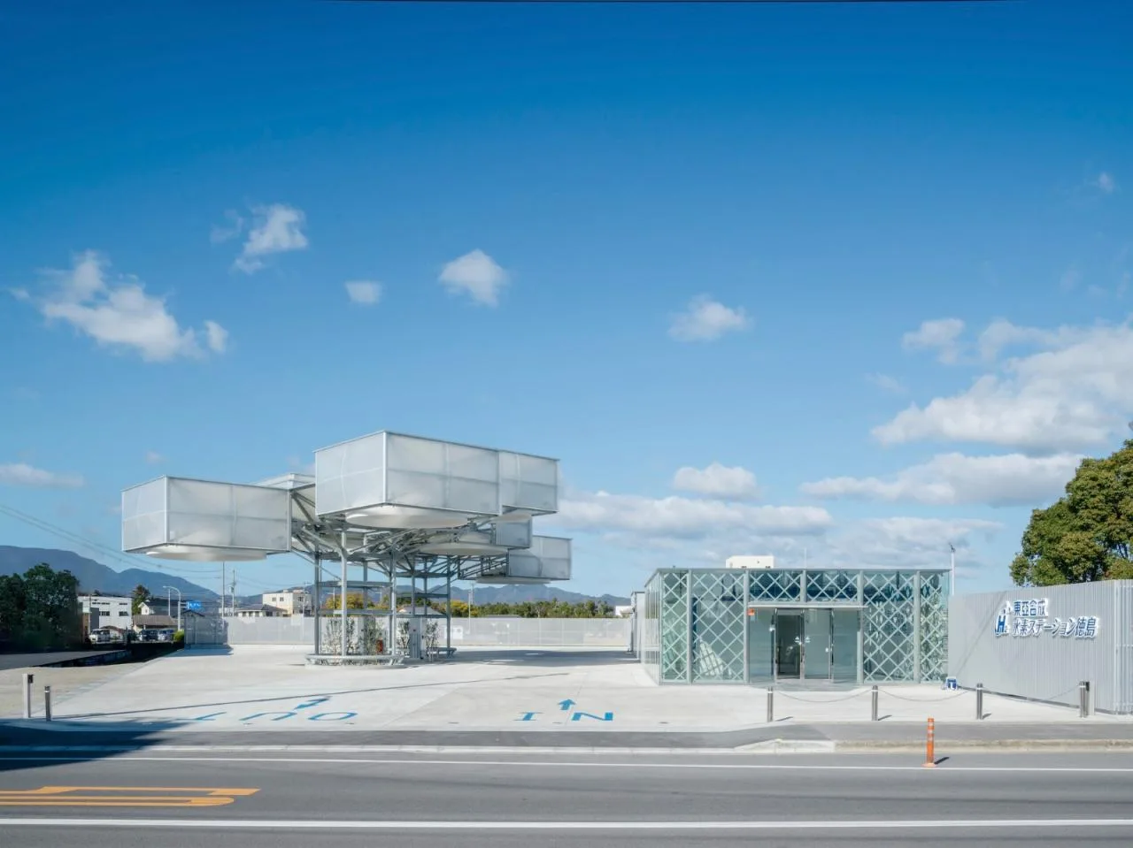 BIM Architecture | 'Hydrogen' Cloud, East Asia Synthetic Tokushima Hydrogen Station/Senxia Building Research Institute