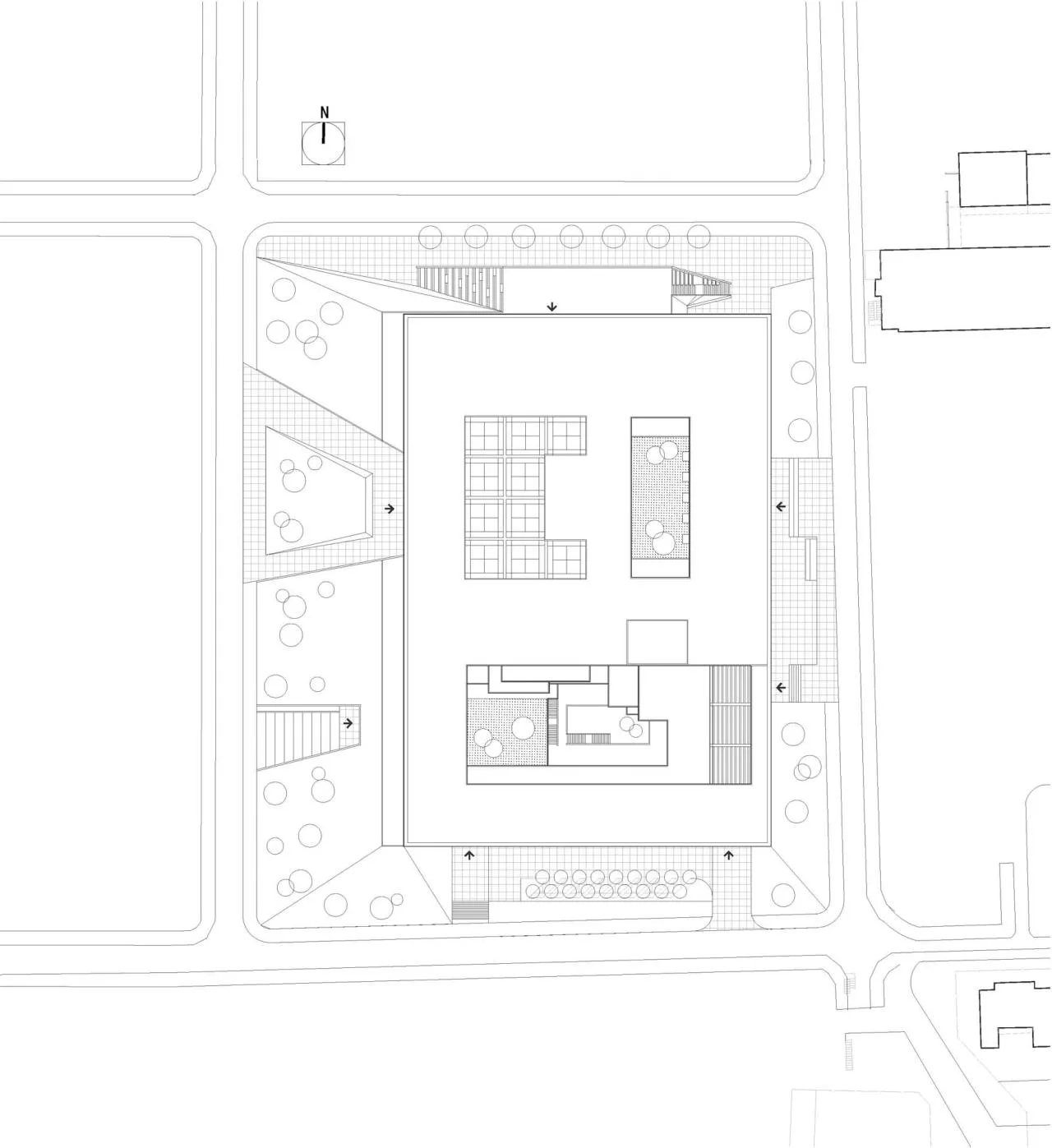 General layout plan of the Library of Northwest A&F University North Campus