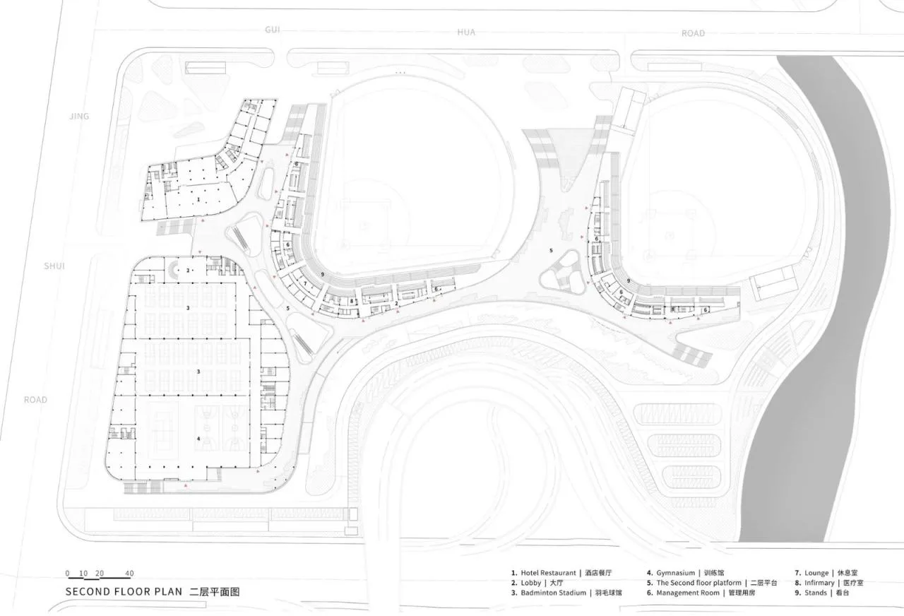 BIM Architecture | Hangzhou Asian Games Baseball and Softball Sports Culture Center/Zhejiang University Campus - Building Fourth Campus