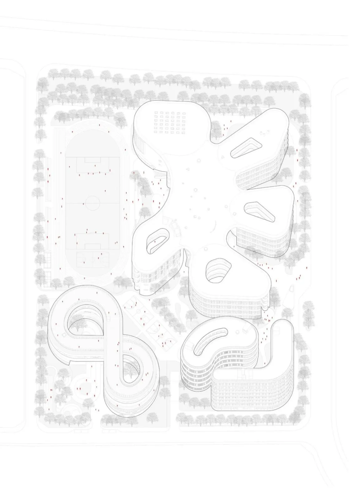 BIM Architecture | Haikou Jiangdong Huandao Experimental School/Ji · Architectural Firm