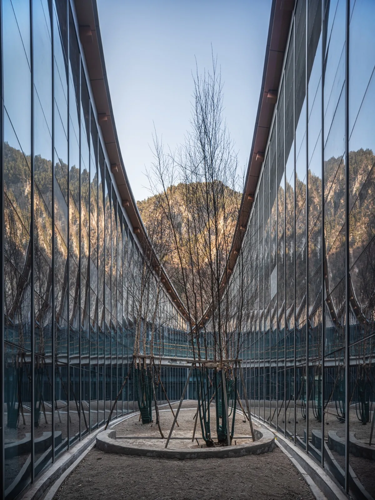 BIM Architecture | Jiuzhaigou Valley Scenic and Historic Interest Area Valley Entrance Three dimensional Tourist Service Center/Tsinghua University Architectural Design and Research Institute