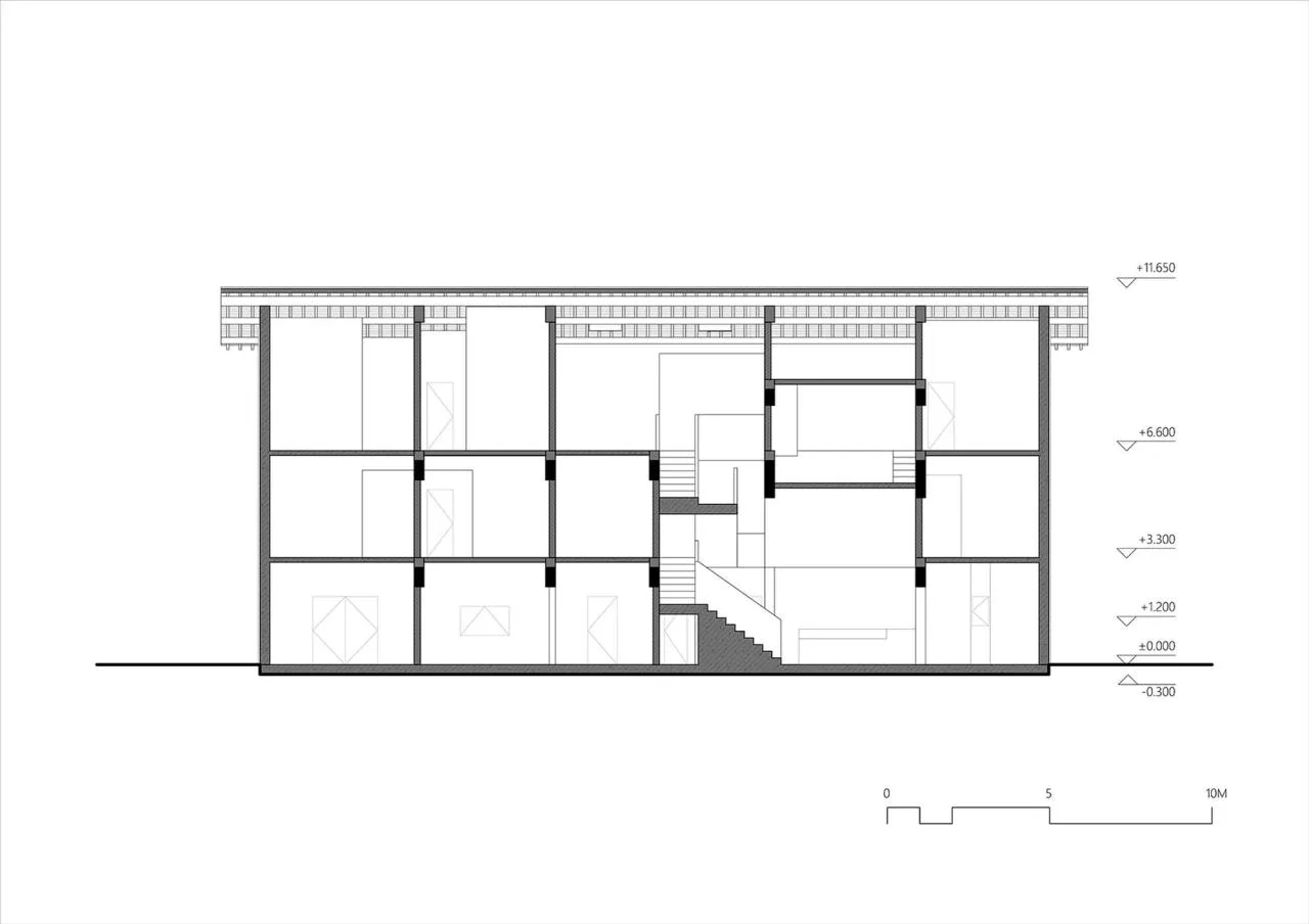 BIM architecture | Diaolou at the foot of snow mountain - Xizang Gama Xika homestay/hyperSity Architects