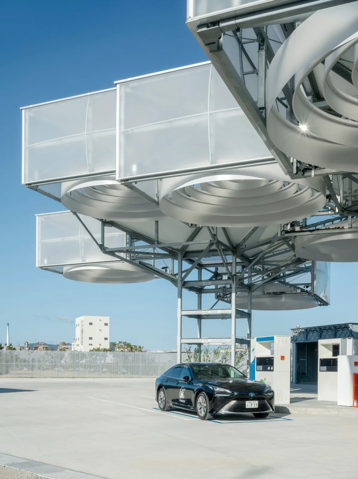 BIM Architecture | 'Hydrogen' Cloud, East Asia Synthetic Tokushima Hydrogen Station/Senxia Building Research Institute