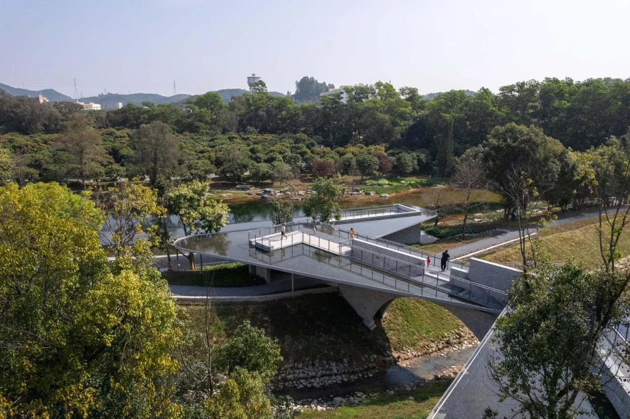 BIM Architecture | Landscape Design/Original Design Studio for the Second Level Station and Surrounding Areas of the Phase I Ring West Lihu Greenway in Nanshan District, Shenzhen