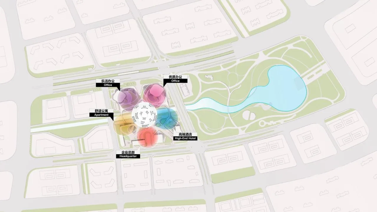 BIM Architecture | Nanjing New Humanistic Comprehensive Development Project Proposal/UNStudio