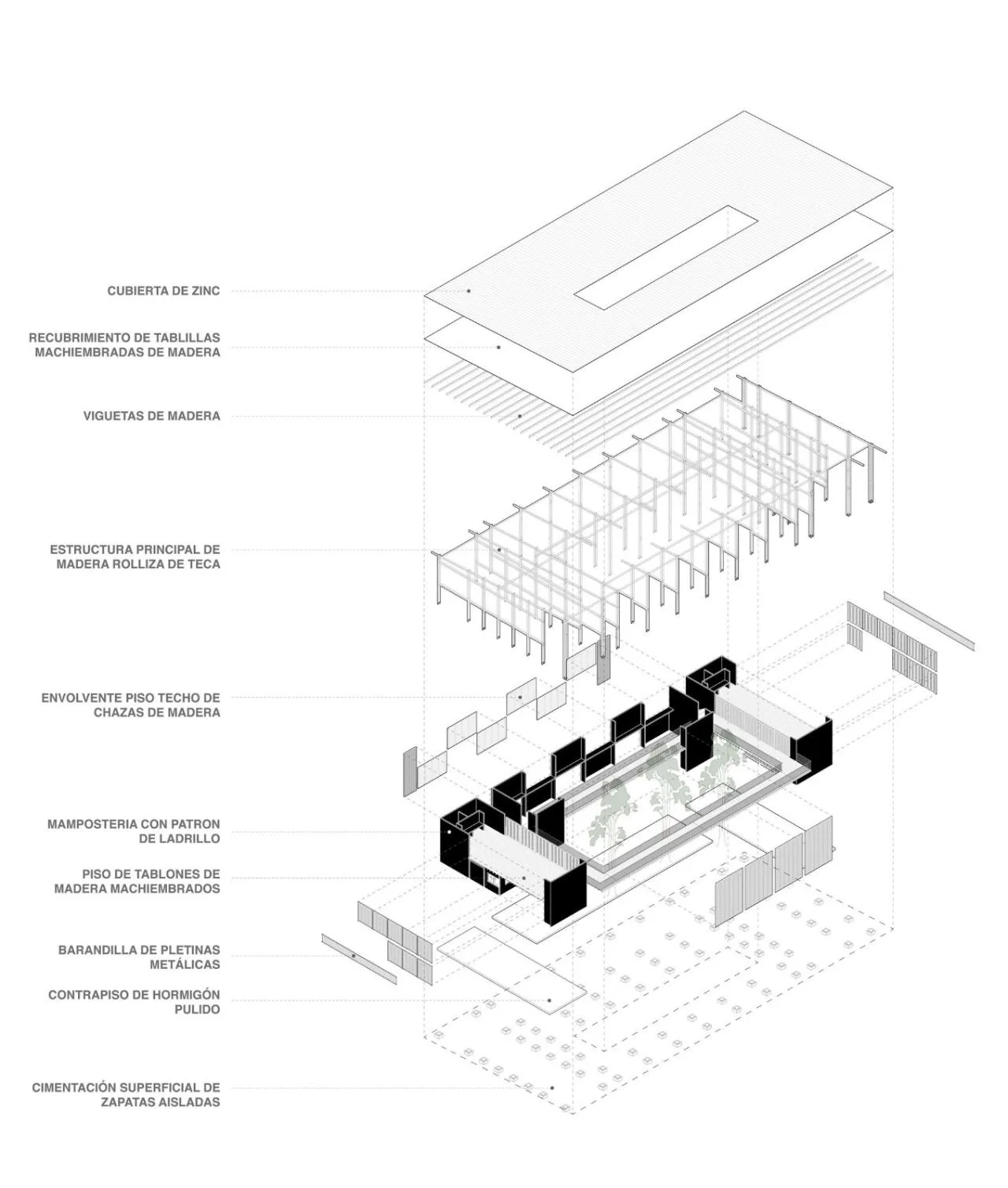 BIM Architecture | Weaving Community Productivity Development Center/Natura Futura Arquitectura+Juan Carlos Bamba
