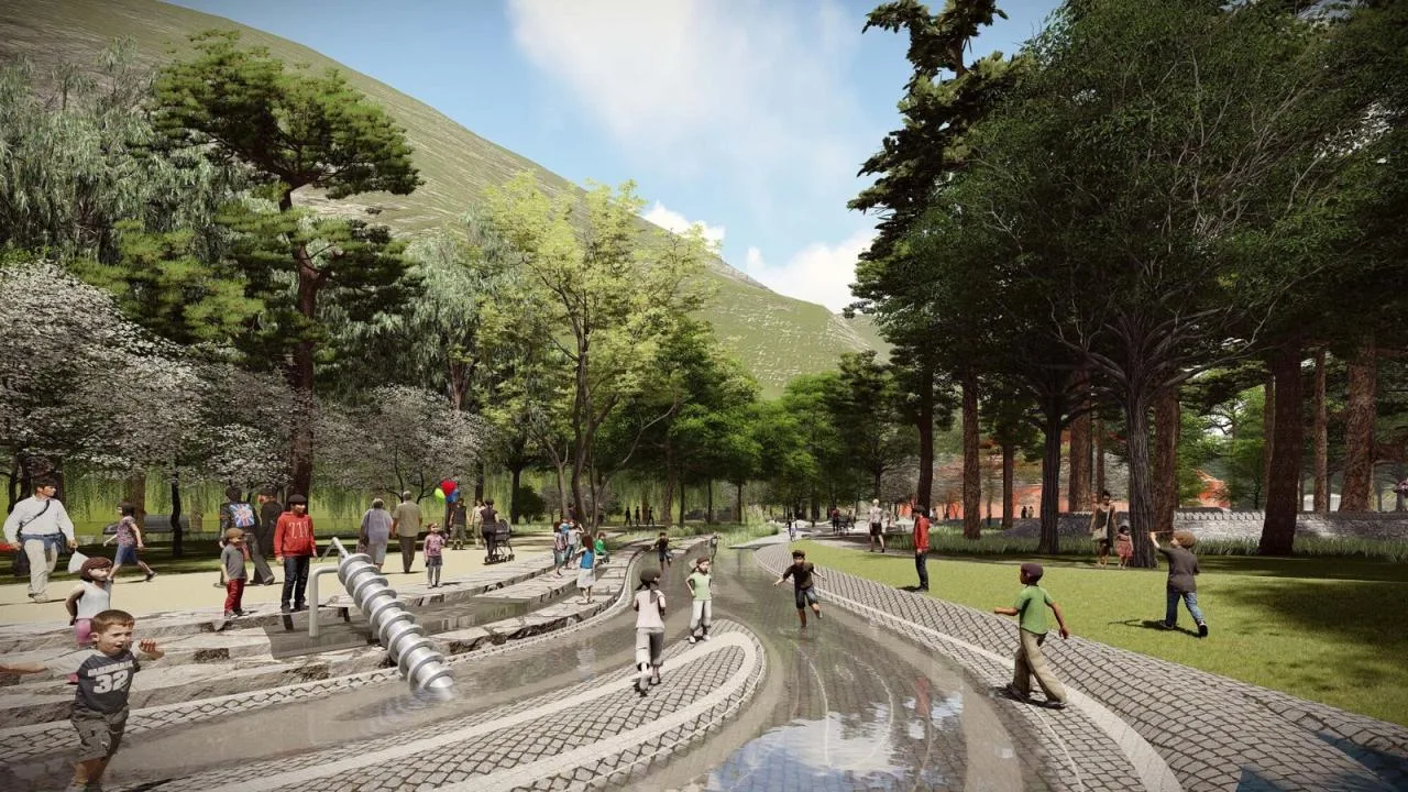 BIM Architecture | Jiuzhaigou Valley Scenic and Historic Interest Area Valley Entrance Three dimensional Tourist Service Center/Tsinghua University Architectural Design and Research Institute