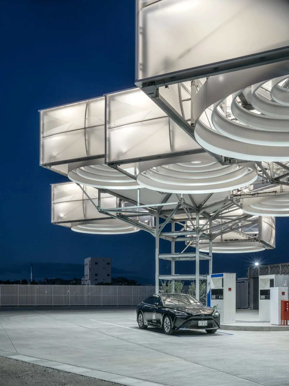 BIM Architecture | 'Hydrogen' Cloud, East Asia Synthetic Tokushima Hydrogen Station/Senxia Building Research Institute
