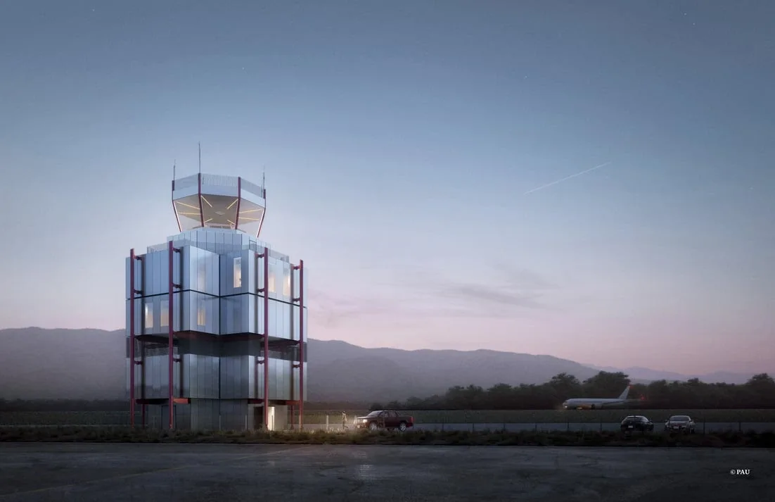 BIM Architecture | Latest Air Traffic Control Tower Design/PAU Studio