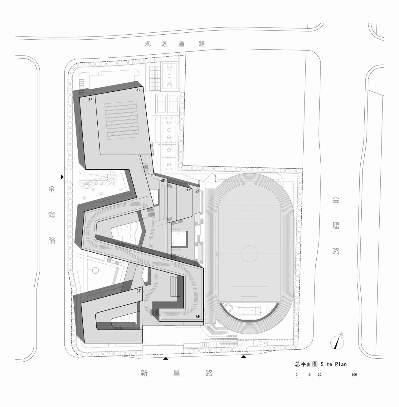 BIM Architecture | Folding Campus · Suzhou Jinyan Road High School/Jianhe Architecture