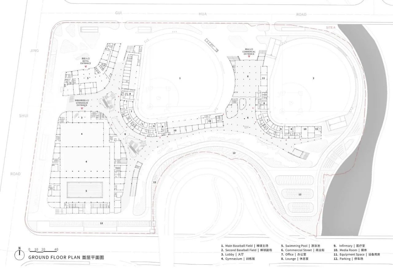 BIM Architecture | Hangzhou Asian Games Baseball and Softball Sports Culture Center/Zhejiang University Campus - Building Fourth Campus