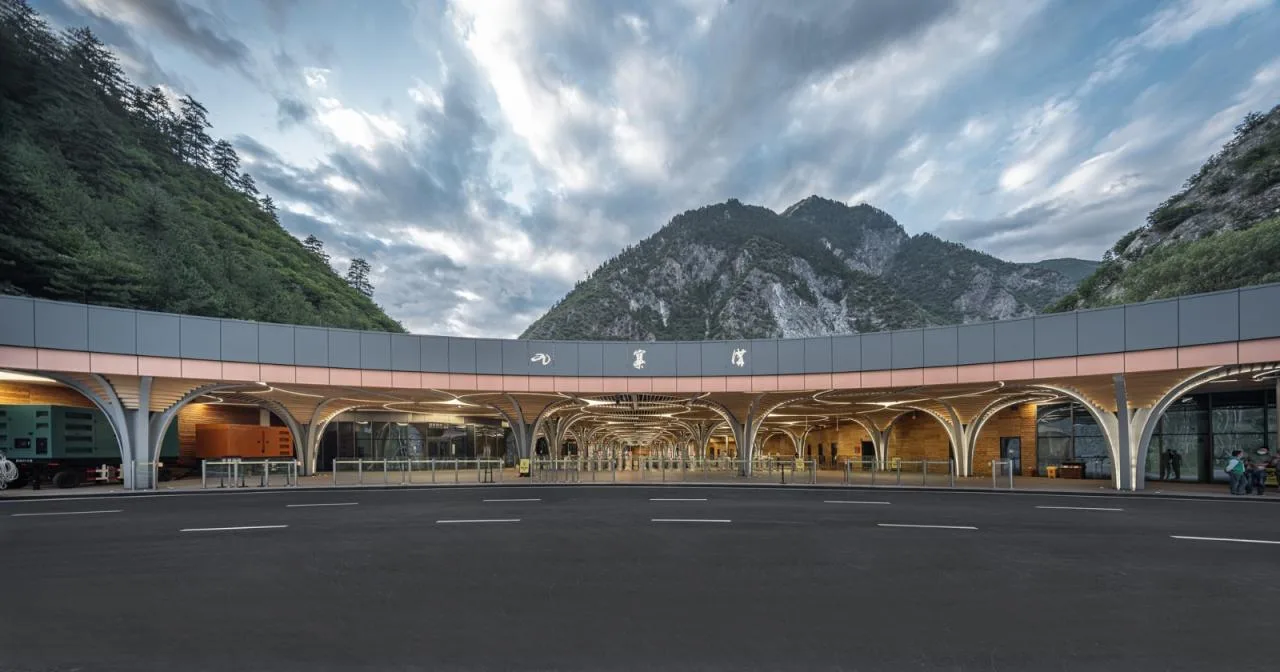 BIM Architecture | Jiuzhaigou Valley Scenic and Historic Interest Area Valley Entrance Three dimensional Tourist Service Center/Tsinghua University Architectural Design and Research Institute