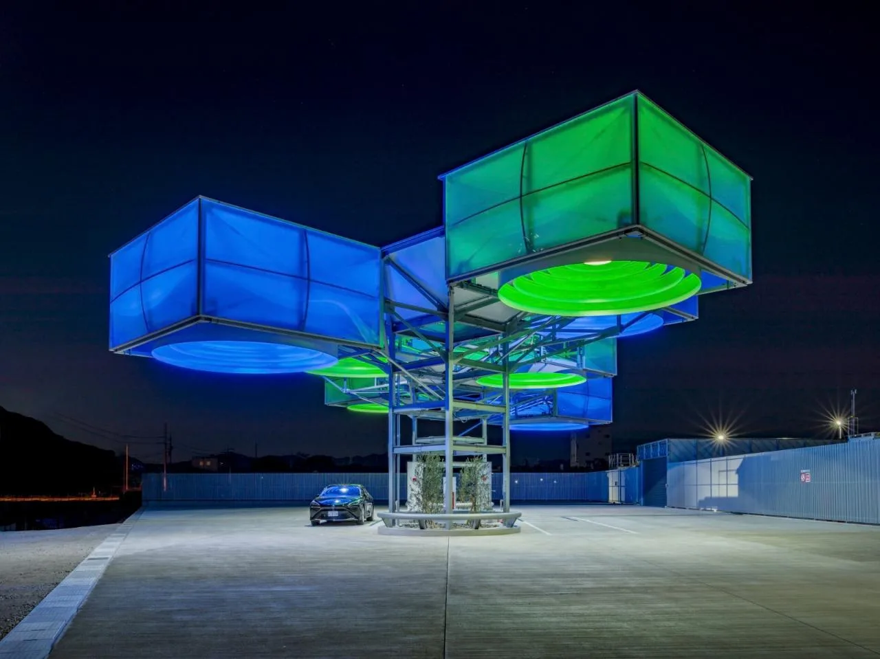 BIM Architecture | 'Hydrogen' Cloud, East Asia Synthetic Tokushima Hydrogen Station/Senxia Building Research Institute