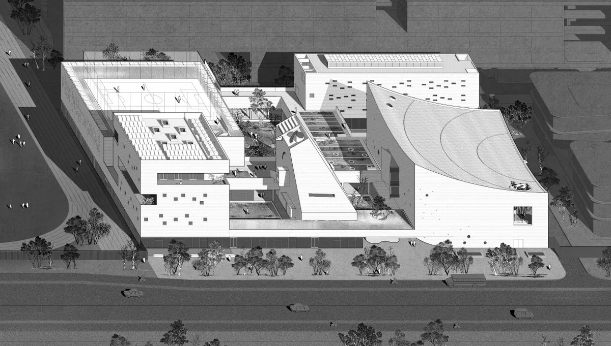 BIM Architecture | Shanfeng Academy, Suzhou Shanfeng Bilingual School Cultural and Sports Center/OPEN Architecture Firm