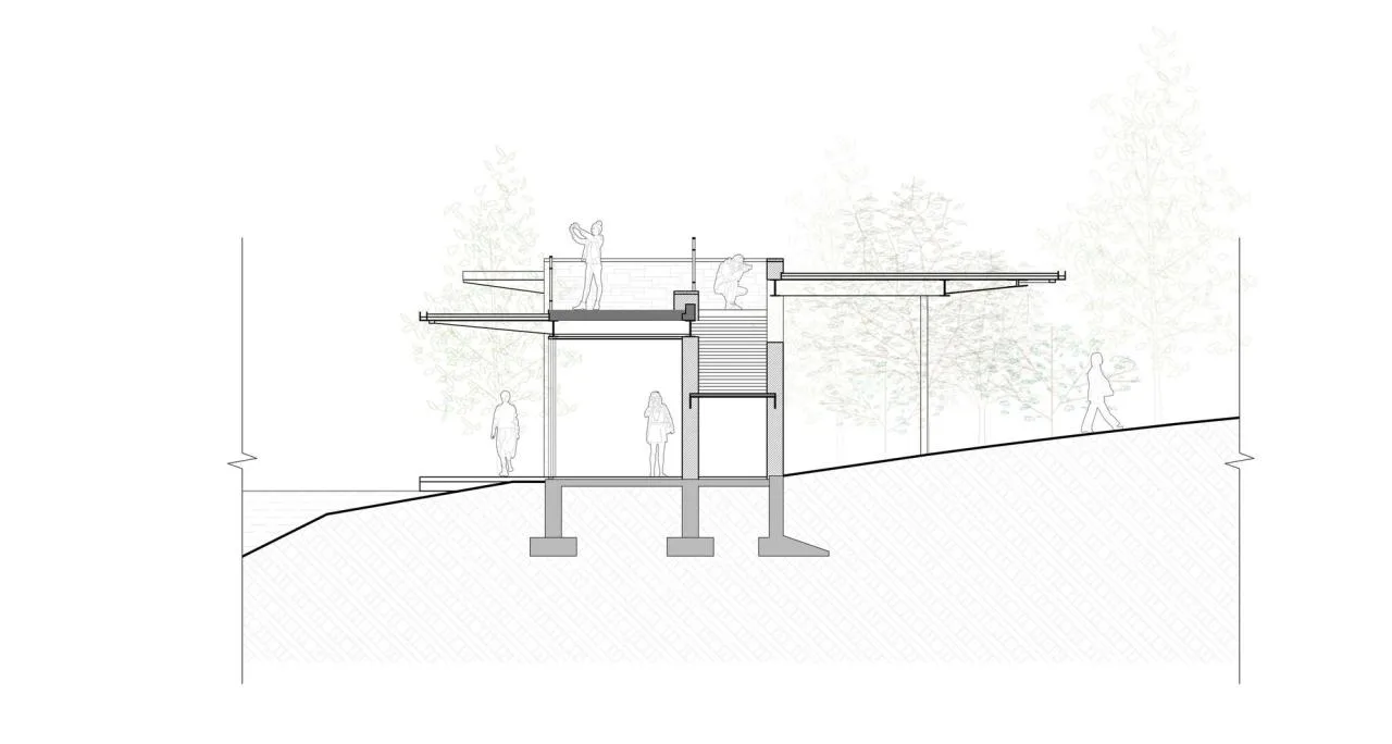 BIM Architecture | Landscape Design/Original Design Studio for the Second Level Station and Surrounding Areas of the Phase I Ring West Lihu Greenway in Nanshan District, Shenzhen