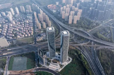 BIM Architecture: Hangzhou Shimao Smart Gate by Jiang Ping Studio – A Super High-Rise Urban Complex in Qianjiang Tide-BIM WORLD