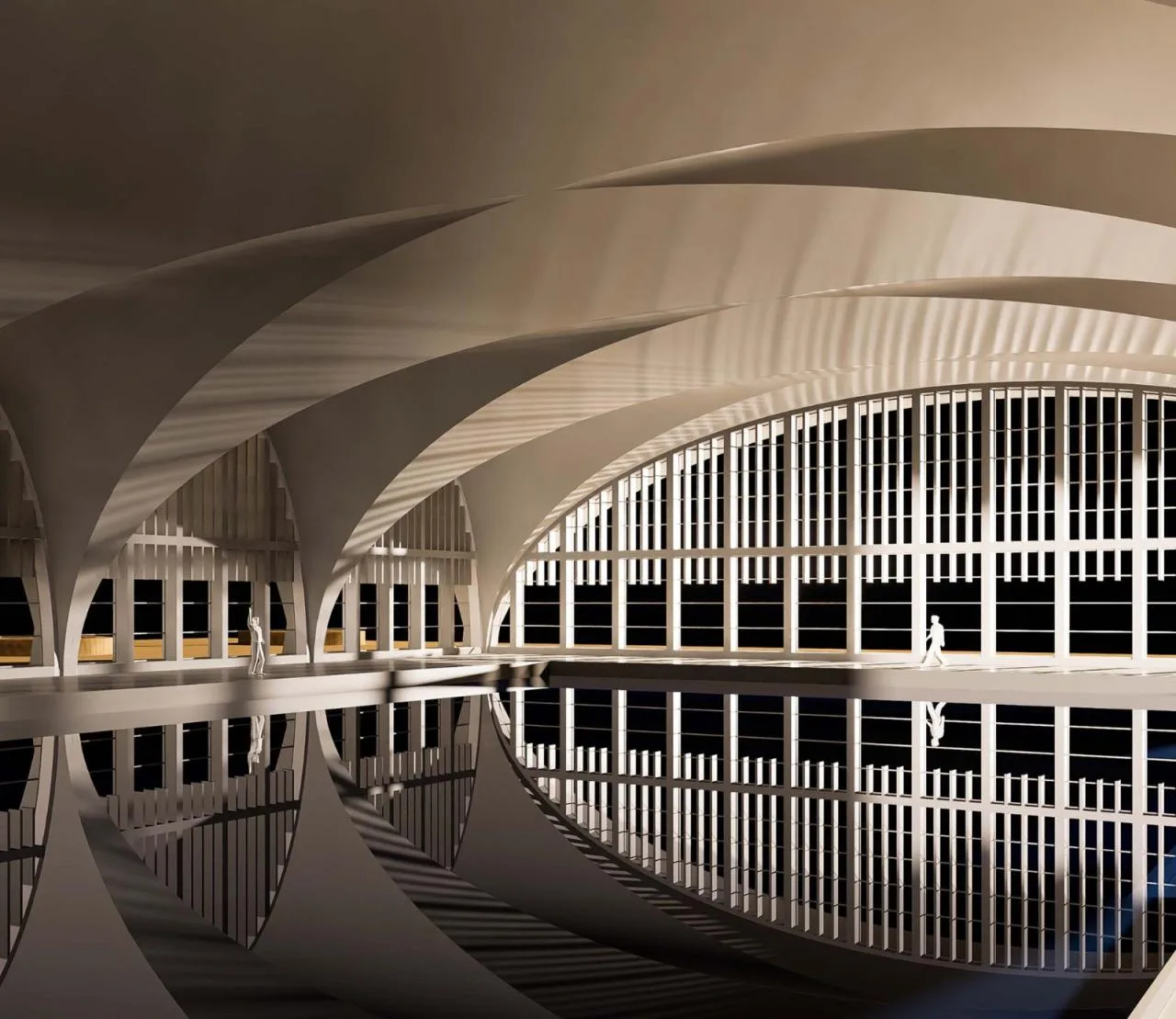 BIM Architecture | Southeast University Swimming Pool/Zhou Qi Studio